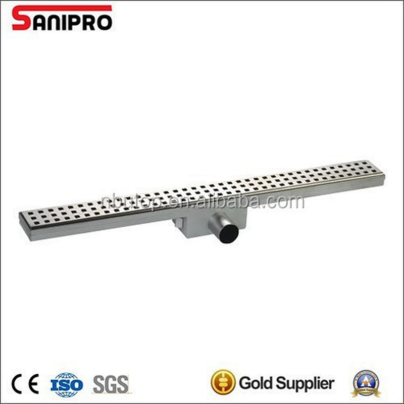 CE smart 304 stainless steel linear drain shower bathroom floor drain