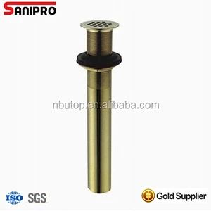 1 1/4''*6'' USA P.O.PLUG basin drain 17GA Brass PB