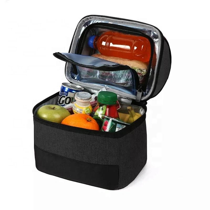 Uweld Double Decker Insulated Cooler Bags Lunch Bag Soft Cooler Food Thermal Bag
