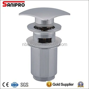 1 1/4'' Brass basin drainer waste with mushroom cap with overflow