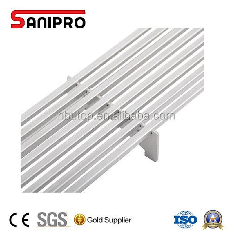 Stainless steel rectangular linear shower floor drain