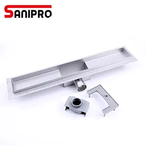 SANIPRO 35L flow rate floor drain SS304 shower drain linear channel drainage