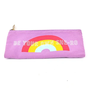 Uweld Rainbow Printing Canvas Pencil Pouch