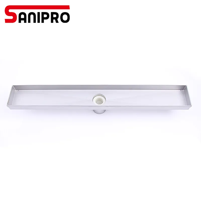 smart floor drain cover channel shower strip Vertical outlet drain without flange