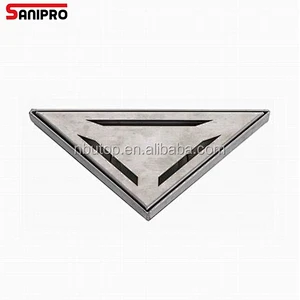 Fast flow 304 stainless steel material triangle floor drain