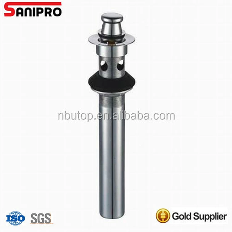 SANIPRO 1 1/4''*8'' P.O.PLUG 17GA brass drain CP with heavy duty plug with CUPC