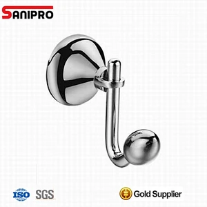Brass brushed nickel modern bath towel hooks