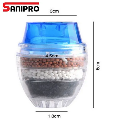 SANIPRO 3 x Coconut Carbon Home Kitchen Faucet Tap Water Clean Purifier Filter Cartridge