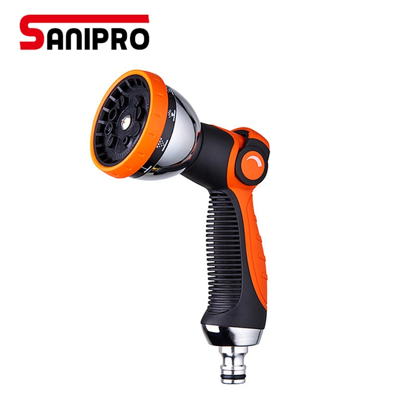 Garden Hose Nozzle Watering Spray High Hose Nozzle Hand Sprayer High Pressure Watering Spray Gun