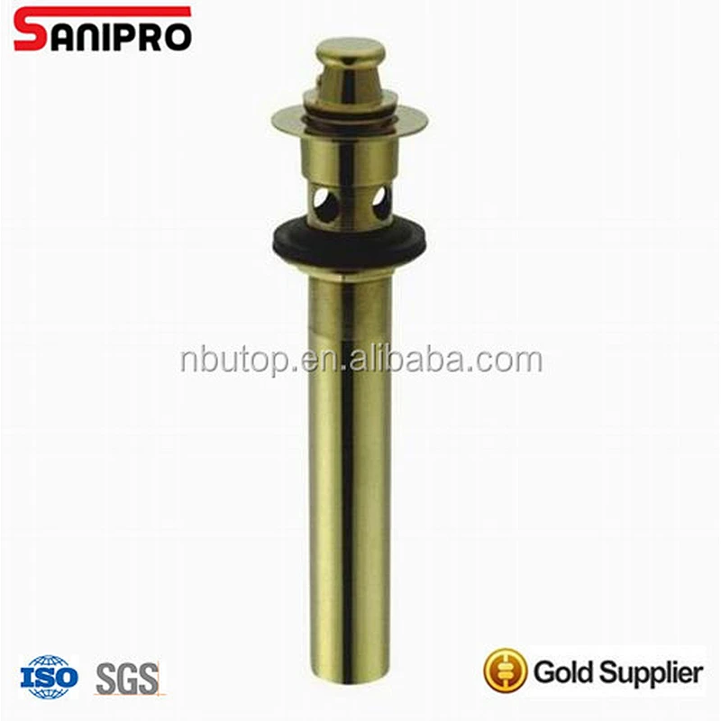 1 1/4''*8'' P.O.PLUG CUPC drain 17GA brass PB with heavy duty plug