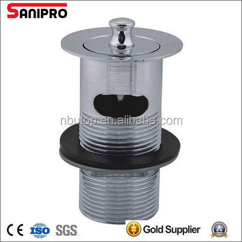 1 1/4'' brass pull up rod basin waste drain
