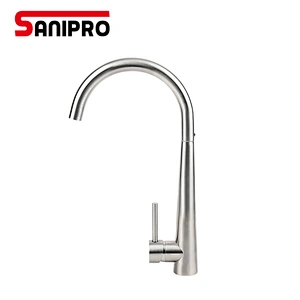 SANIPRO Cold &Hot Kitchen Faucet Brushed SUS304 Stainless Steel Faucets 360 Degree Rotation Taps Torneira Gourmet