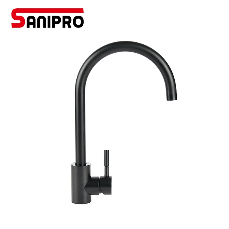 SANIPRO Matte Black Kitchen Faucet Hot And Cold Water Mixer Faucet For Kitchen Water Faucet Brushed Nickle Kitchen Taps