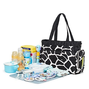 Uweld Tote Diaper Bag With Changing Mat Bottle Holder