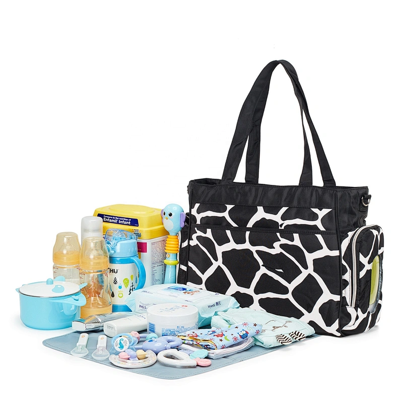 Uweld Tote Diaper Bag With Changing Mat Bottle Holder