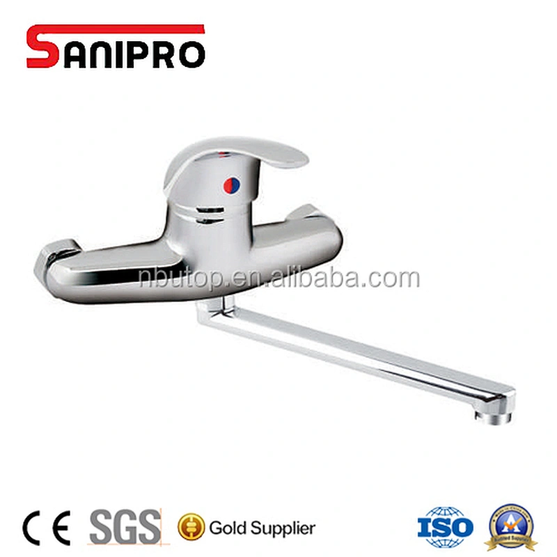 SANIPRO modern design sink faucet with long outlet single handle