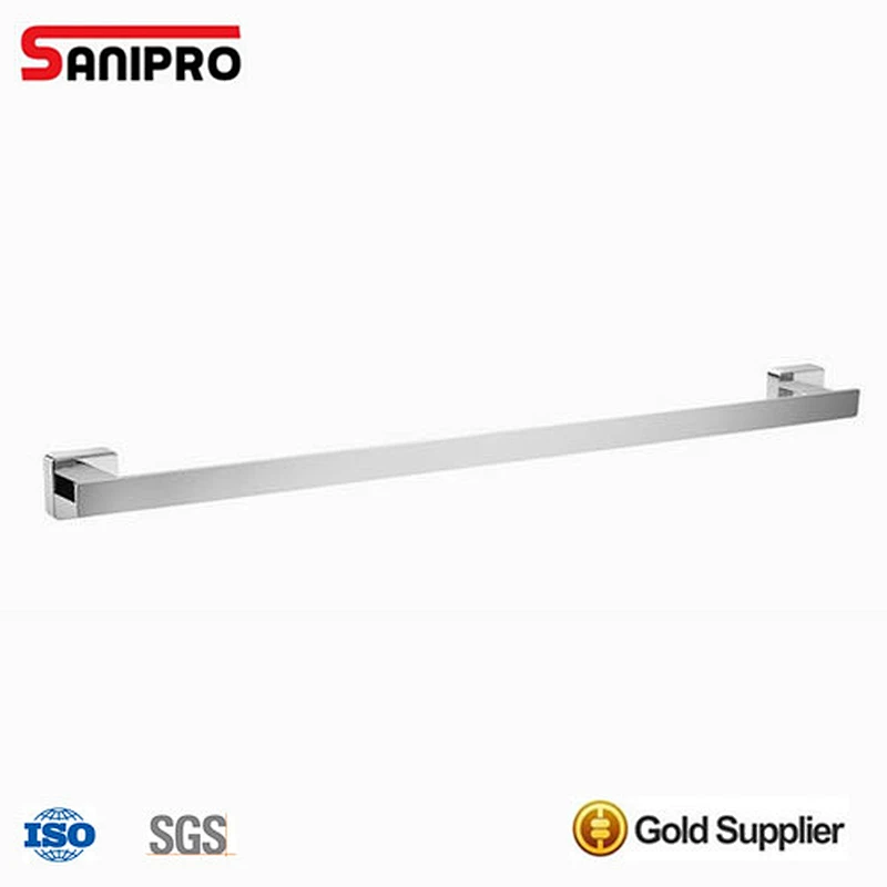 Wall mounted stainless steel double towel bar