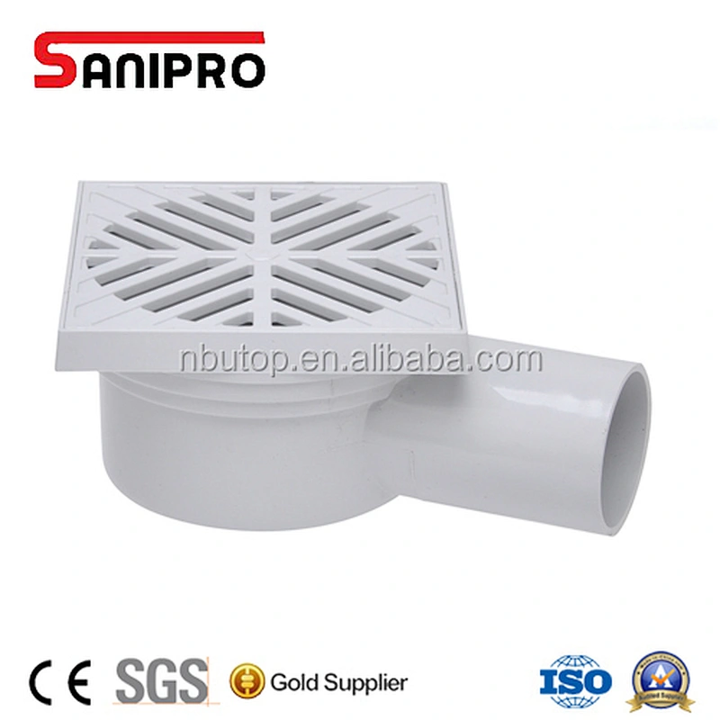 Pvc square plastic bathroom floor drain