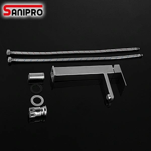 Sanipro Basin Faucets Tap Mixer SUS304 Square Basin tap Modern Wash Basin Mixer