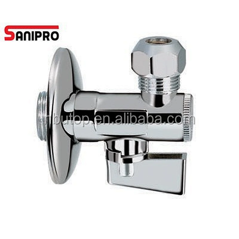 1/2'' high quality heavy duty basin angle valve with chrome plated