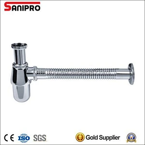 1 1/4'' Heavy duty brass bottle trap for basin drainage