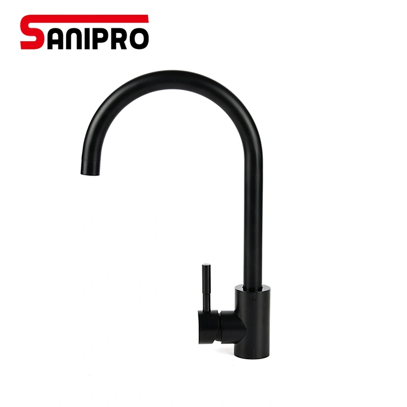 SANIPRO Matte Black Kitchen Faucet Hot And Cold Water Mixer Faucet For Kitchen Water Faucet Brushed Nickle Kitchen Taps