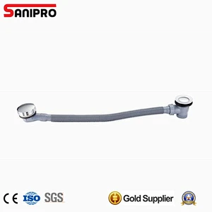 1 1/2'' bath pop up drain set with flexible hose and heavy duty hand wheel