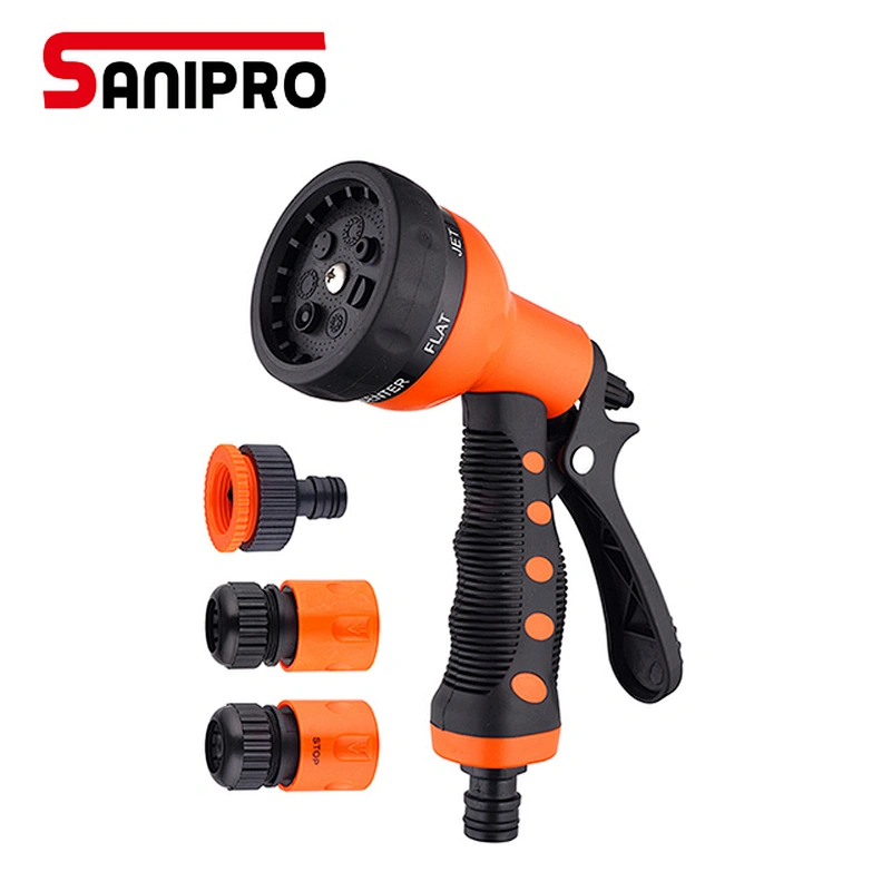 Garden Hose Nozzle Watering Spray High Hose Nozzle Hand Sprayer High Pressure Watering Spray Gun