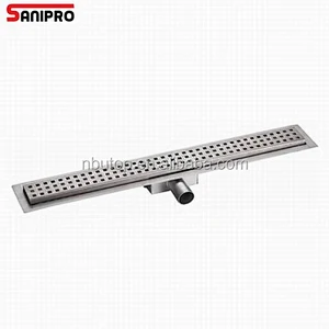 Long stainless steel channel shower bathroom drain cover