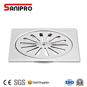 Stainless Steel Square Shape Pop Up Waste Shower Floor Drain Strainer