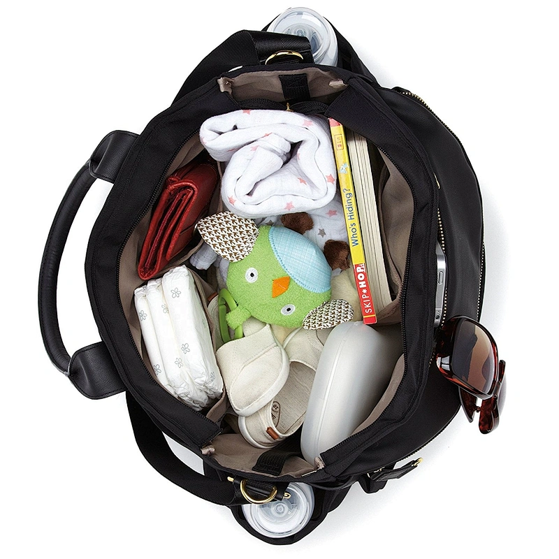 Uweld Fashion Tote Diaper Bag With Changing Pad Stroller Attachment