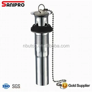 1 1/4'' P.O.PLUG two-piece CP drain with chain&stopper with CUPC certificate