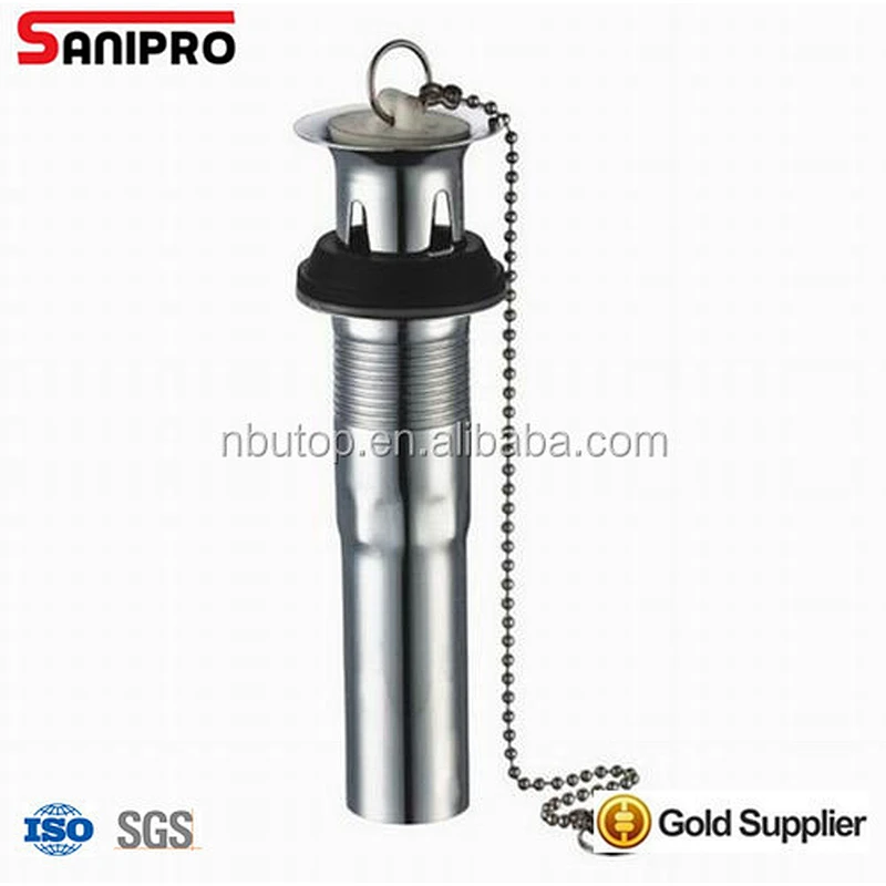 1 1/4'' P.O.PLUG two-piece CP drain with chain&stopper with CUPC certificate