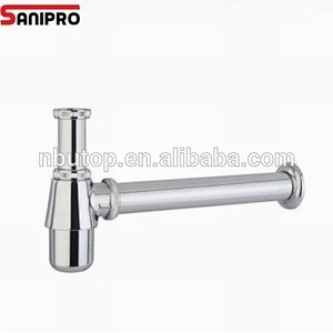 1 1/4'' 330mm Height Brass Siphon Drain bottle trap for wash basin
