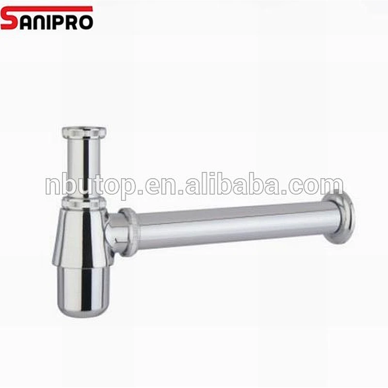 1 1/4'' 330mm Height Brass Siphon Drain bottle trap for wash basin