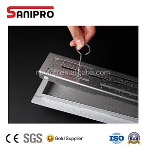 High quality smart stainless steel linear drain grates for showering
