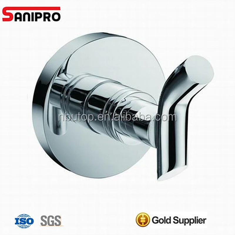 Sanipro Modern polished nickel robe hooks