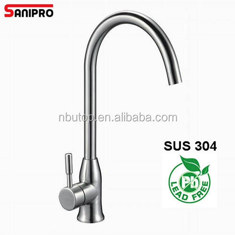Sanipro hot sale single handle stainless steel kitchen faucet
