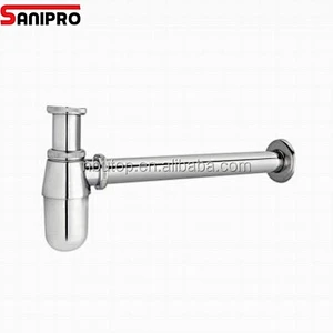 1 1/4'' 120mm Brass basin Siphon with chrome plated