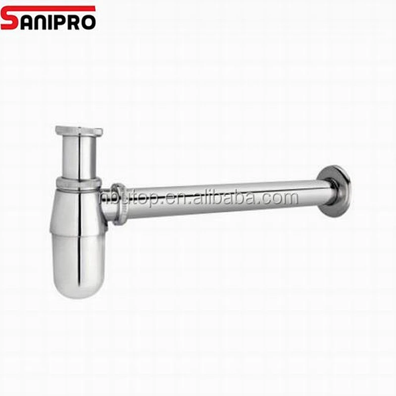 1 1/4'' 120mm Brass basin Siphon with chrome plated