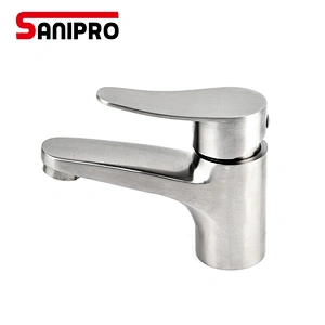 SANIPRO Basin Faucet Tap Single Handle Sink Faucet Cold and Hot Basin Mixer Water Bathroom Waterfall Faucet
