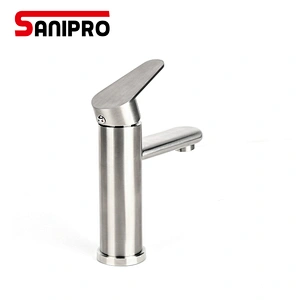 SANIPRO Stainless Steel Basin Mixer Cold and Hot Water Tap Torneira Da Bacia Single Handle Bathroom Faucet torneiras do banheiro