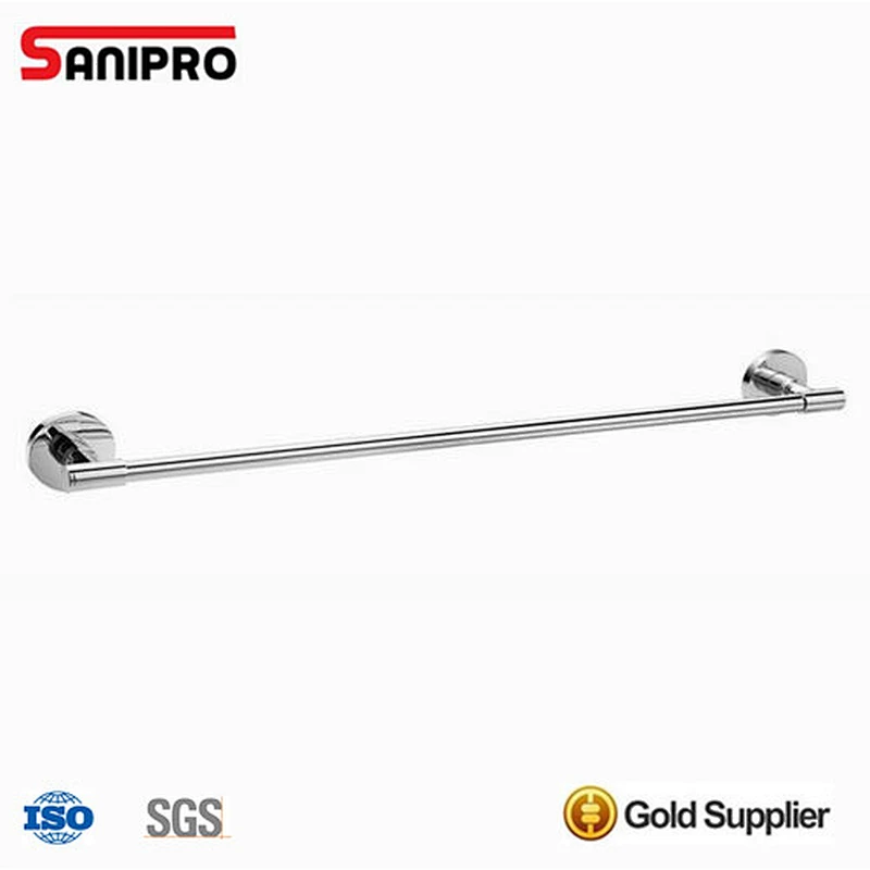 Modern wall mount brass bathroom accessories single towel bar