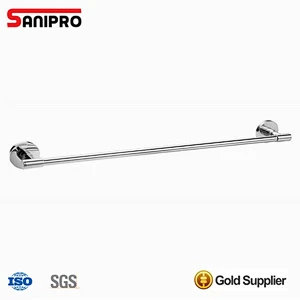 Wall mounted stainless steel double towel bar