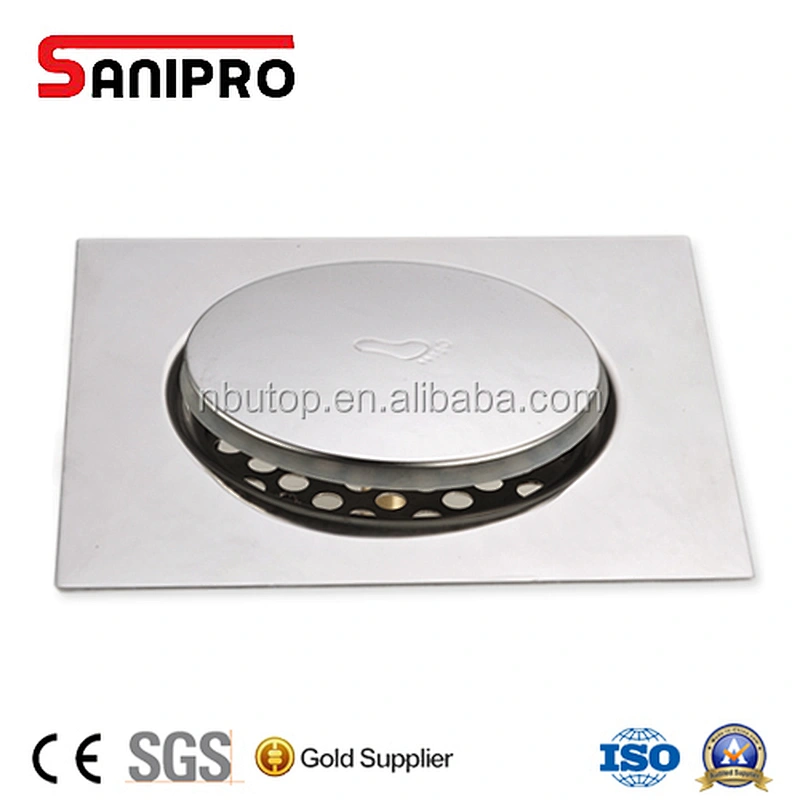 Mid-East type pop-up floor drain stainless steel square drain