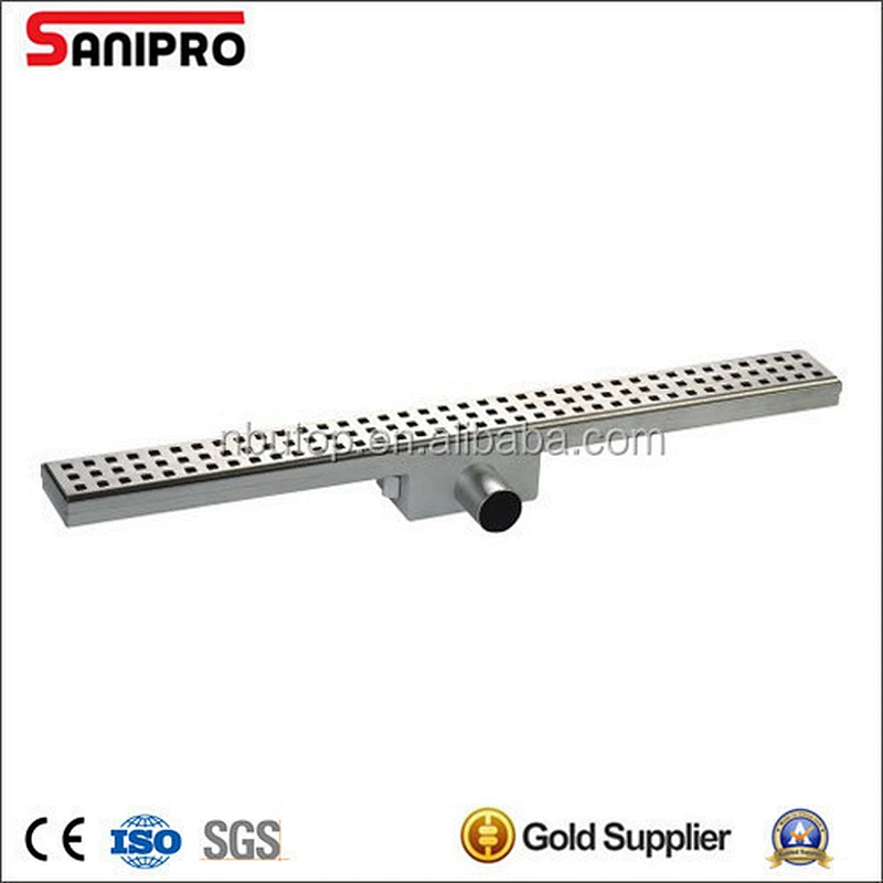 SANIPRO 35L flow rate floor drain SS304 shower drain linear channel drainage