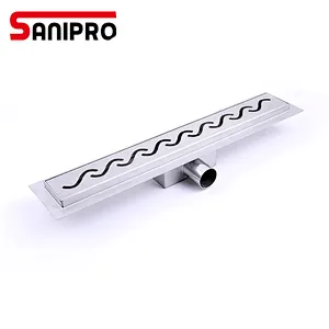 Sanipro tile insert linear drain stainless steel floor drain