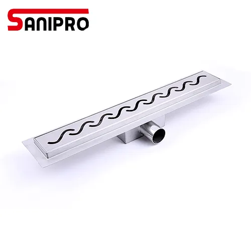 Sanipro tile insert linear drain stainless steel floor drain