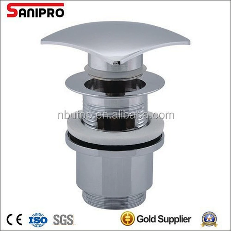 1 1/4'' Brass pop up waste high level