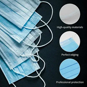 Wholesale Medical Mask Nonwoven 3-Ply PM2.5 Disposable Elastic Mouth Soft Breathable Coronavirus Face Masks